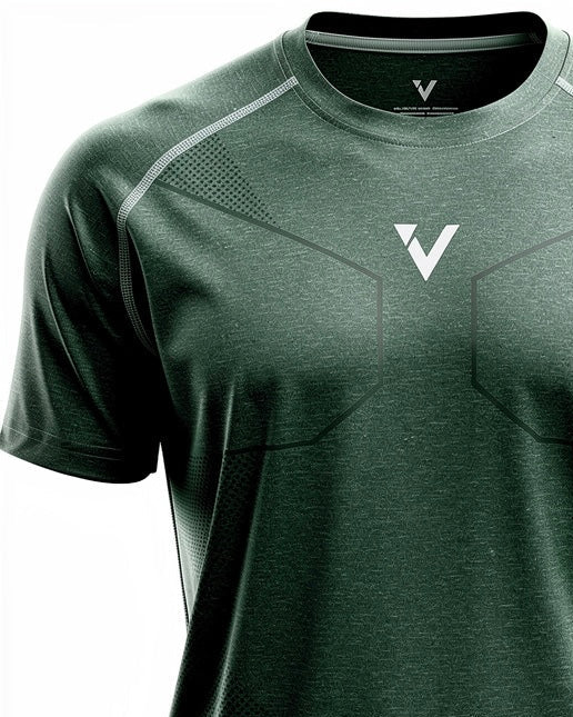 T-Shirt Sportiva Uomo VANTH - Maglietta Tecnica Spandex Traspirante Palestra