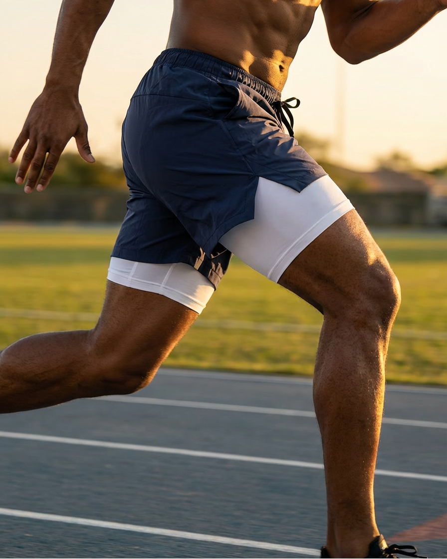 Short Sportivi Uomo VANTH - Pantaloncini Fitness Asciugatura Rapida