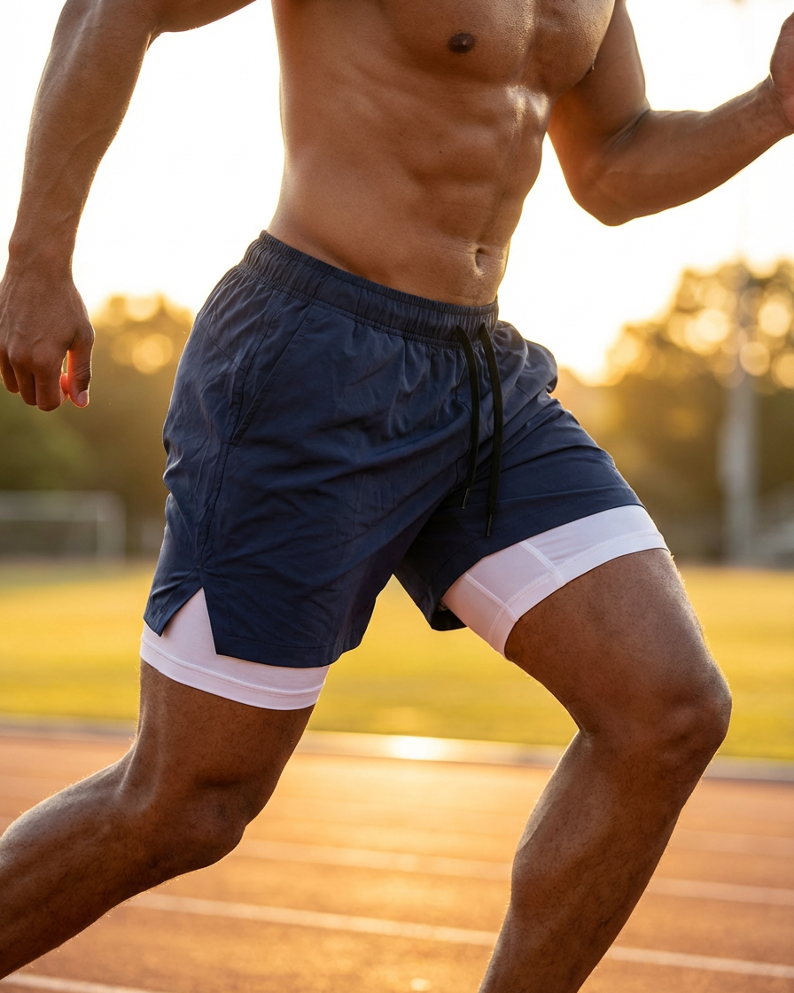 Short Sportivi Uomo VANTH - Pantaloncini Fitness Asciugatura Rapida